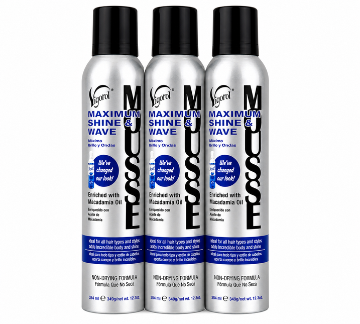 Vigorol Mousse Maximum shine wave