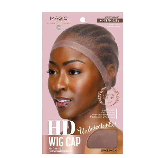 HD wig cap soft mocha (12 in a pack)